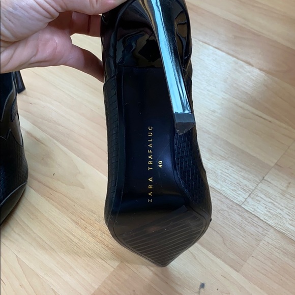 Black Zara mule heels - SIZE 40 aka 9 - Picture 5 of 5